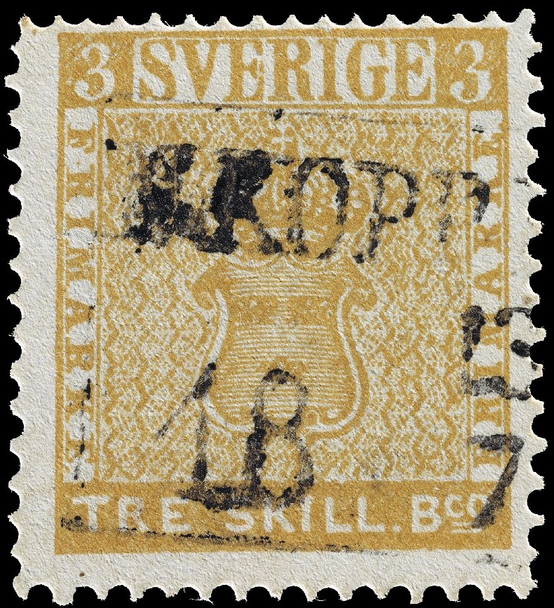 "Treskilling Yellow" stamp