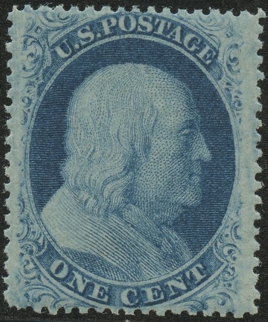 Original 1 Cent Franklin Stamp