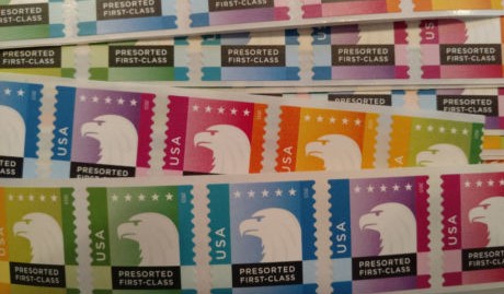 Presorted First Class postage stamps