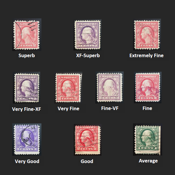 Stamp Grade Comparison