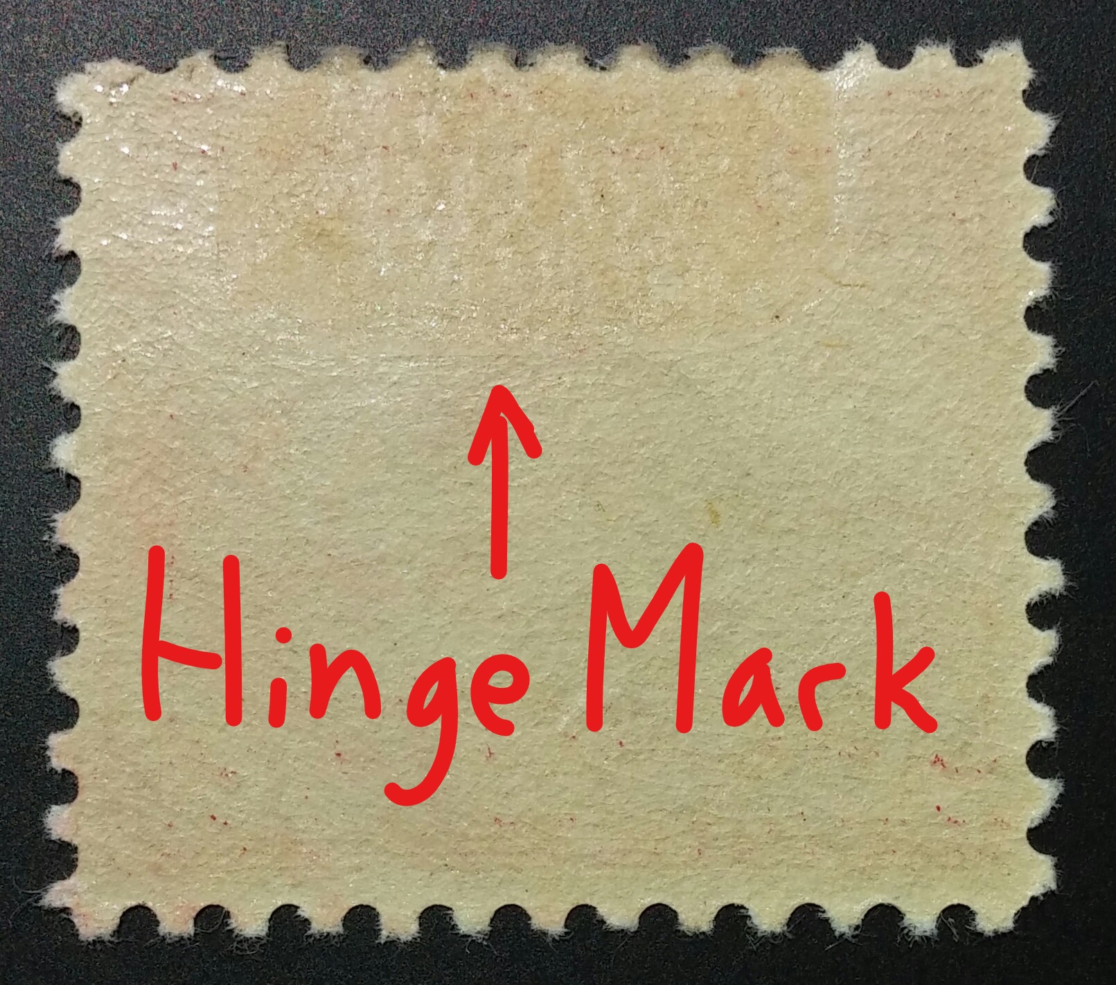 Previously hinged stamp